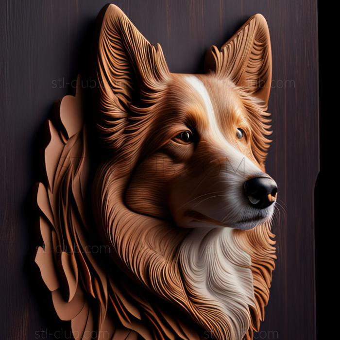 3D model st Shorthair Collie dog (STL)